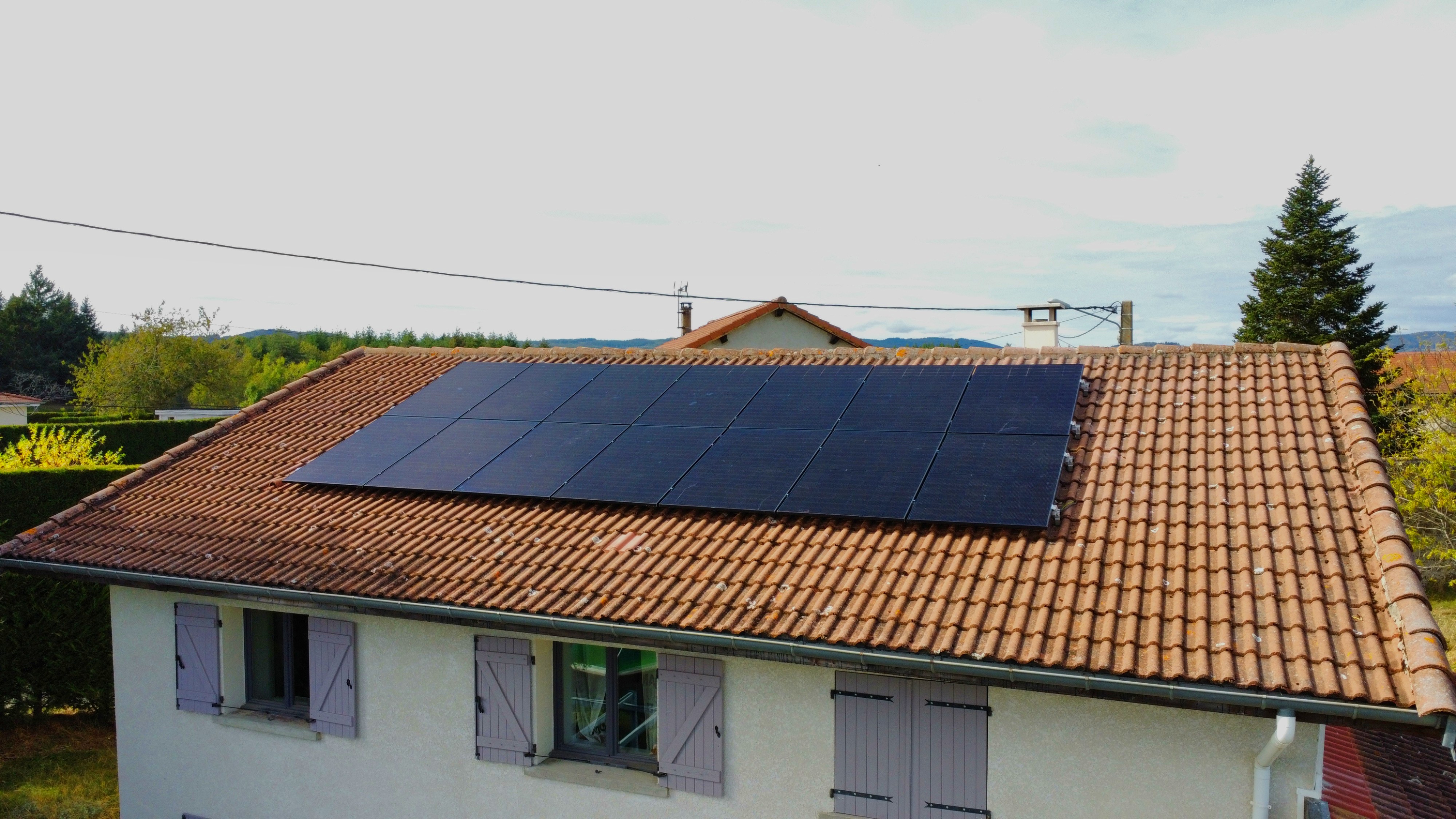 Nouvelle installation solaire photovoltaïque à Aboen 